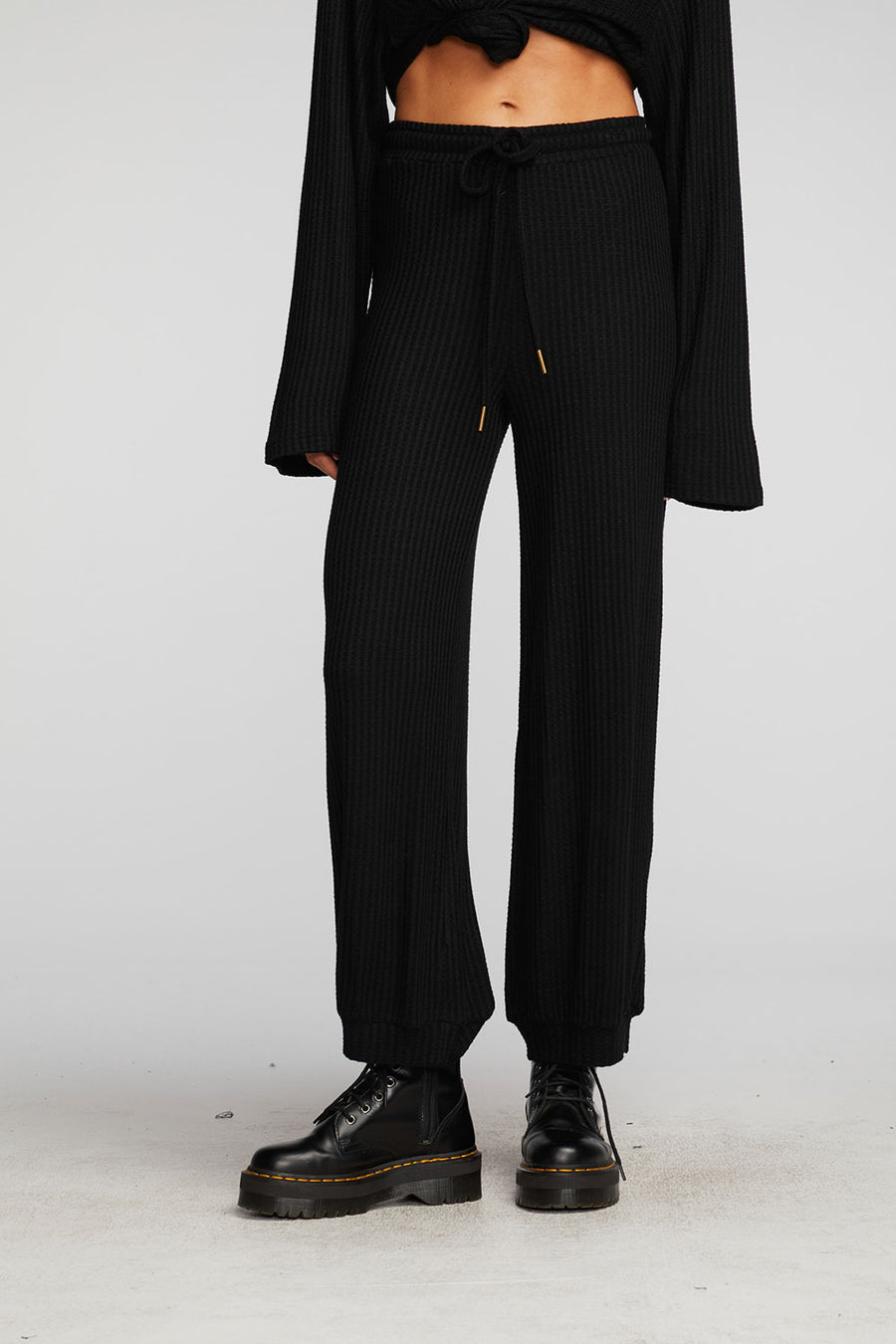 Thermal Waffle Blouson Hem Joggers Womens chaserbrand