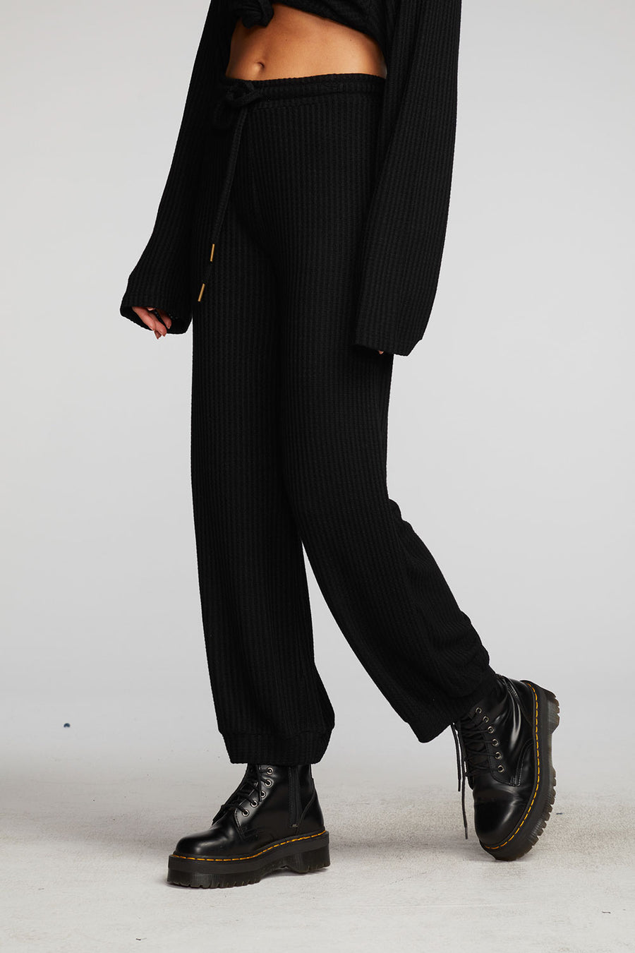 Thermal Waffle Blouson Hem Joggers Womens chaserbrand