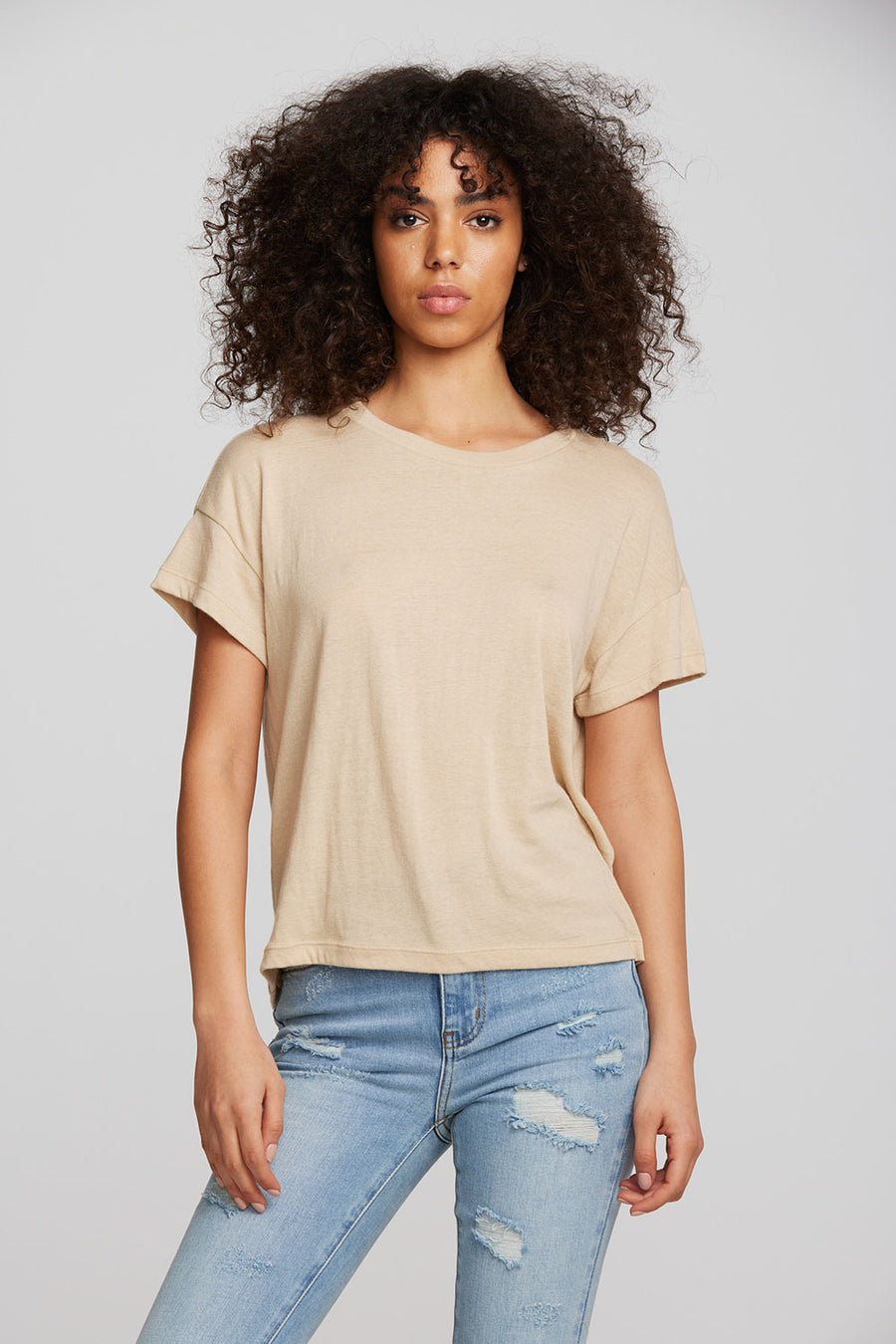 Bella Jersey Oversized Crewneck Tee Womens chaserbrand