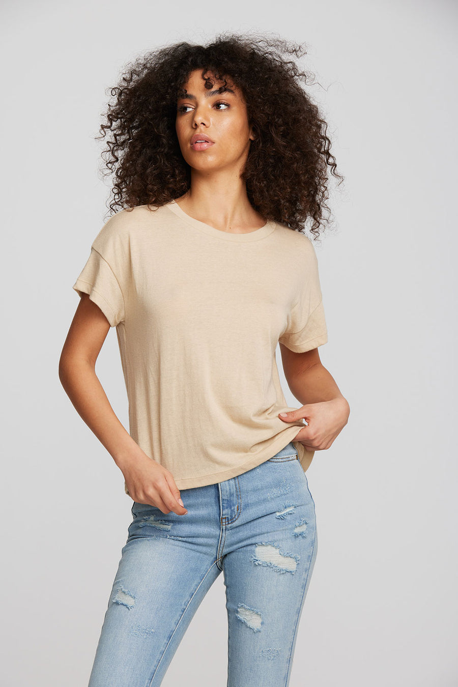 Bella Jersey Oversized Crewneck Tee Womens chaserbrand