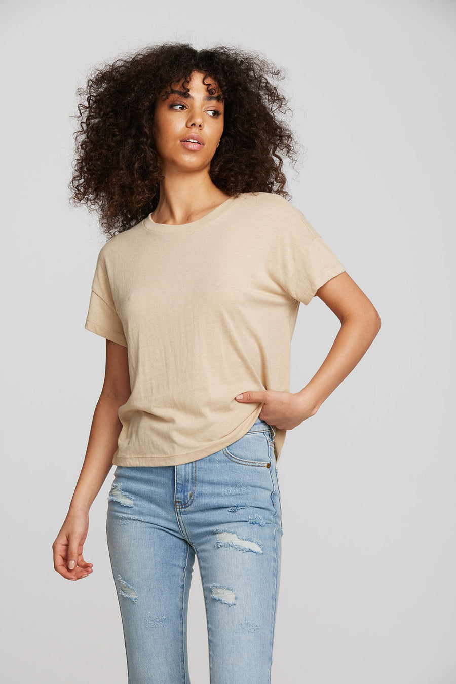 Bella Jersey Oversized Crewneck Tee Womens chaserbrand