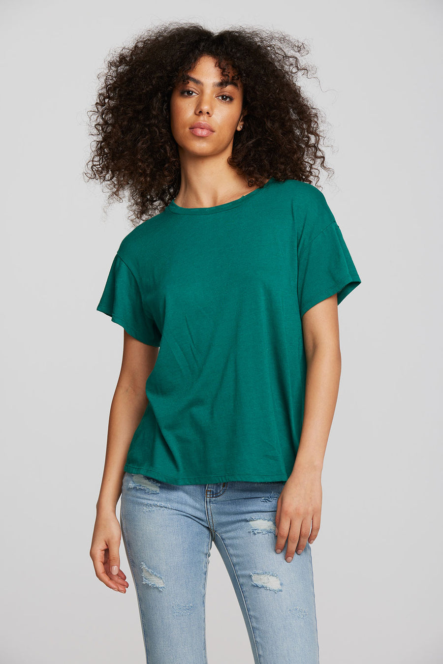 Bella Jersey Oversized Crewneck Tee Womens chaserbrand