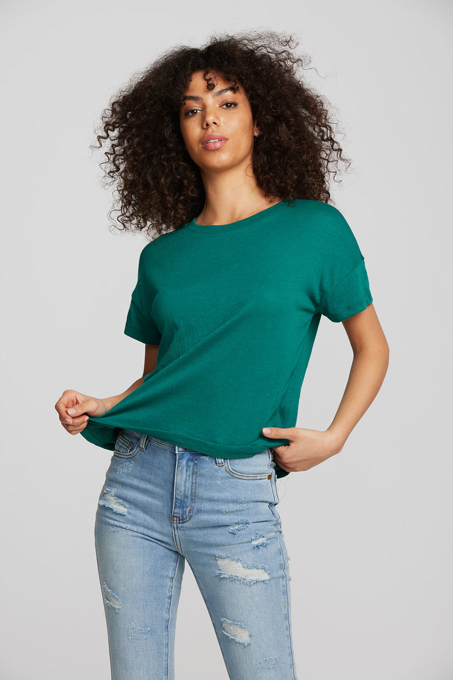 Bella Jersey Oversized Crewneck Tee Womens chaserbrand