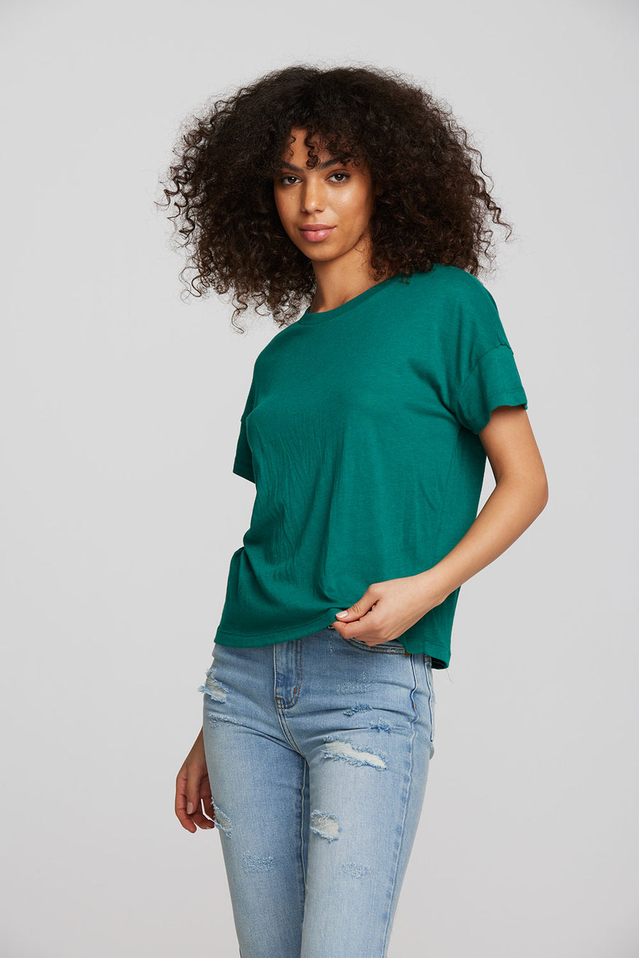 Bella Jersey Oversized Crewneck Tee Womens chaserbrand