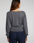 Triblend V-neck Long Sleeve Blouse Womens chaserbrand