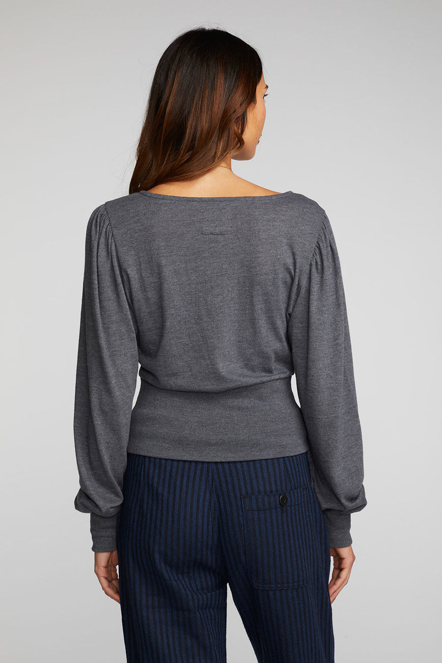 Triblend V-neck Long Sleeve Blouse Womens chaserbrand