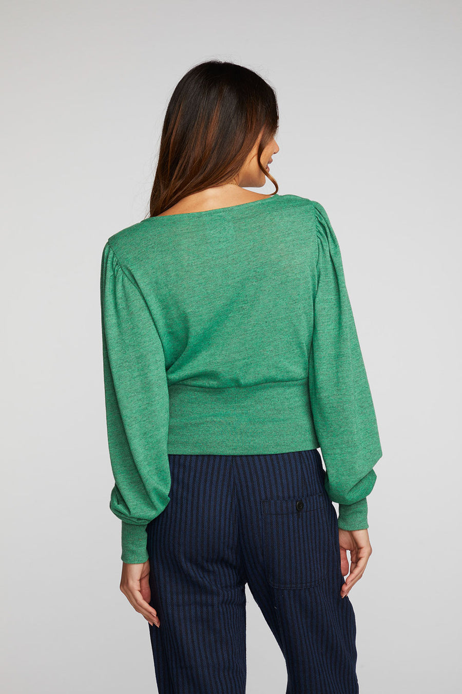 Triblend V-neck Long Sleeve Blouse Womens chaserbrand