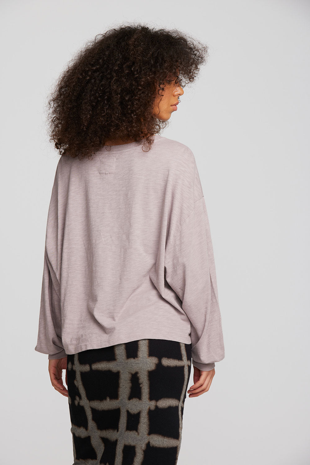 Gauze Jersey Long Sleeve Tee Womens chaserbrand