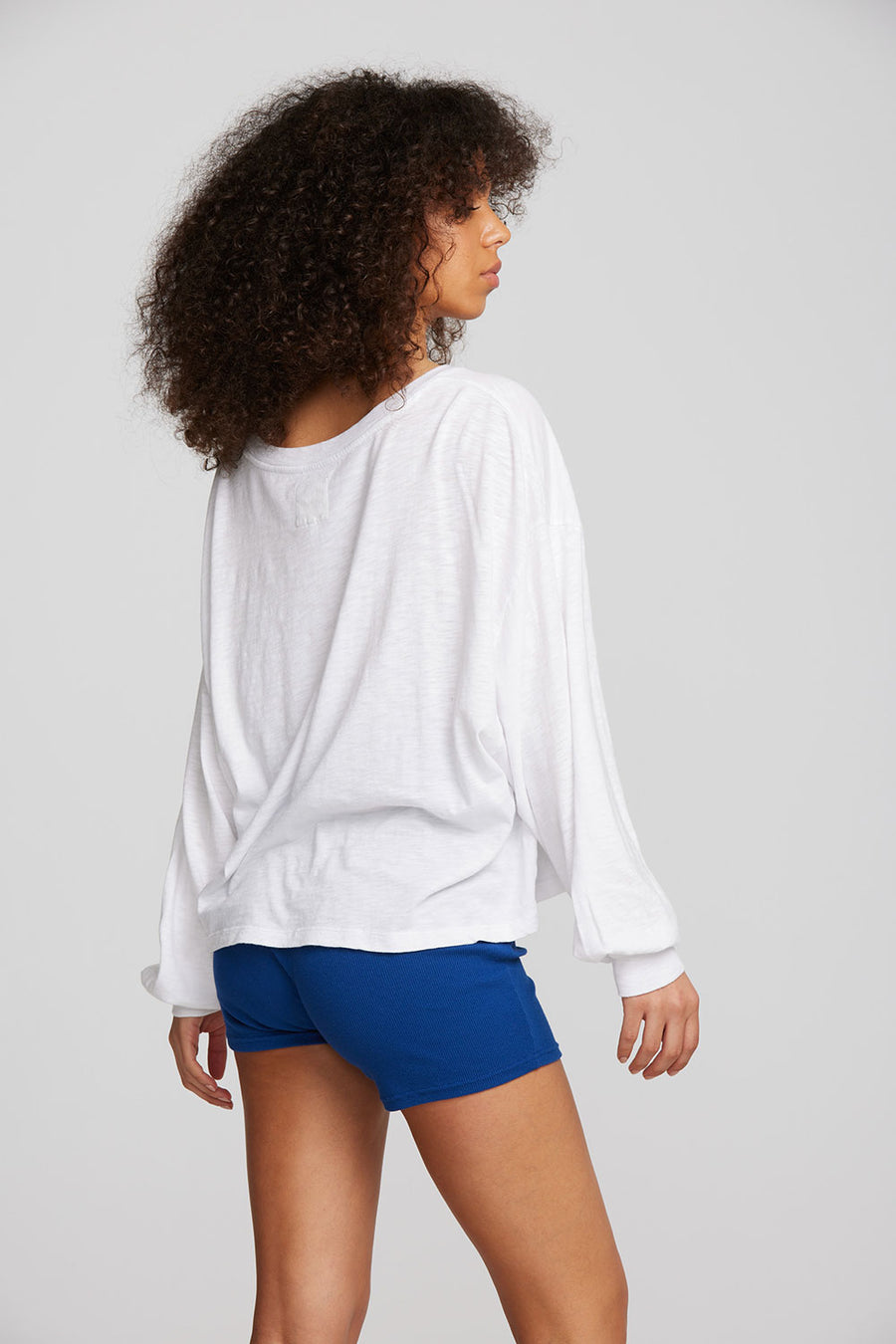 Gauze Jersey Long Sleeve Tee Womens chaserbrand