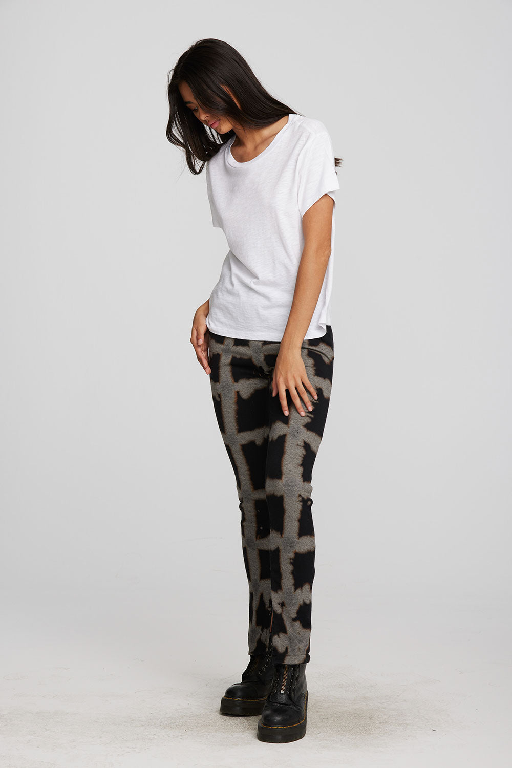 Gauze Jersey Oversized Crewneck Tee Womens chaserbrand