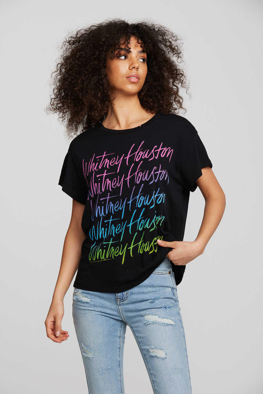 Whitney Houston - Gradient Script Womens chaserbrand