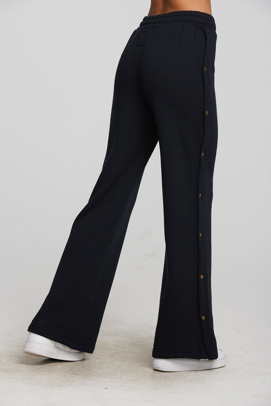 Zuma Cotton Terry Wide Leg Joggers with Button Side Seam Womens chaserbrand