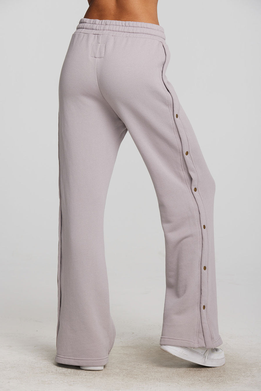 Zuma Cotton Terry Wide Leg Joggers with Button Side Seam Womens chaserbrand