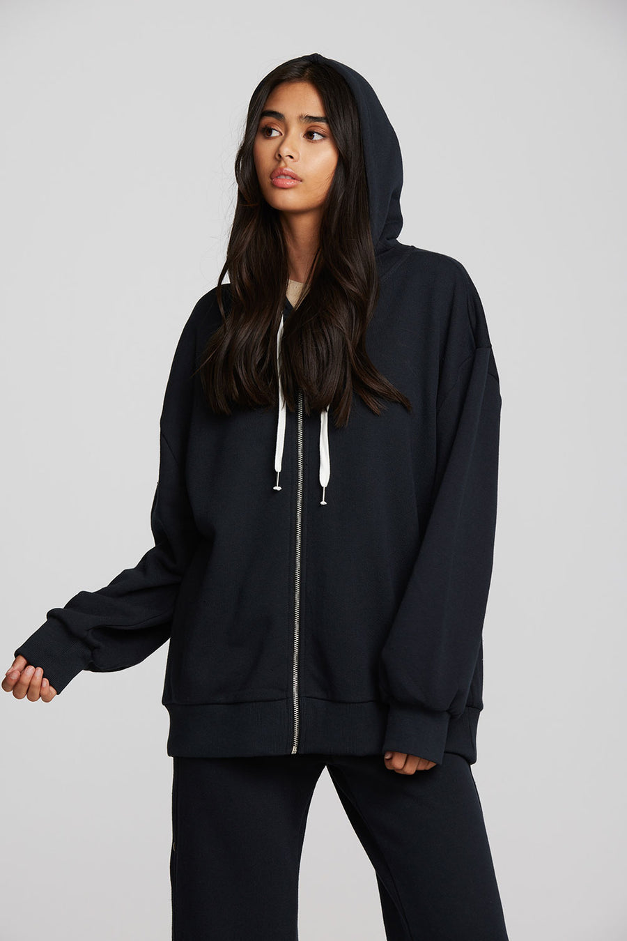Zuma Cotton Terry Zip Up Hoodie Womens chaserbrand