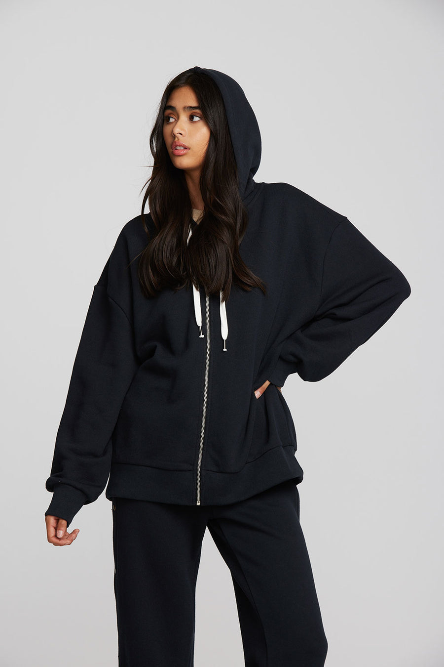 Zuma Cotton Terry Zip Up Hoodie Womens chaserbrand