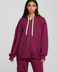 Zuma Cotton Terry Zip Up Hoodie Womens chaserbrand