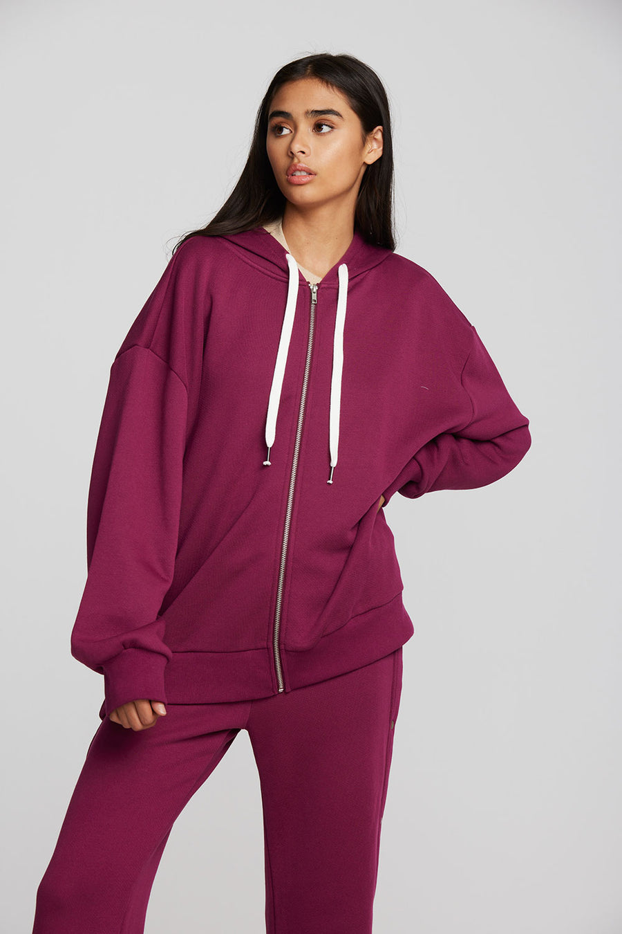 Zuma Cotton Terry Zip Up Hoodie Womens chaserbrand
