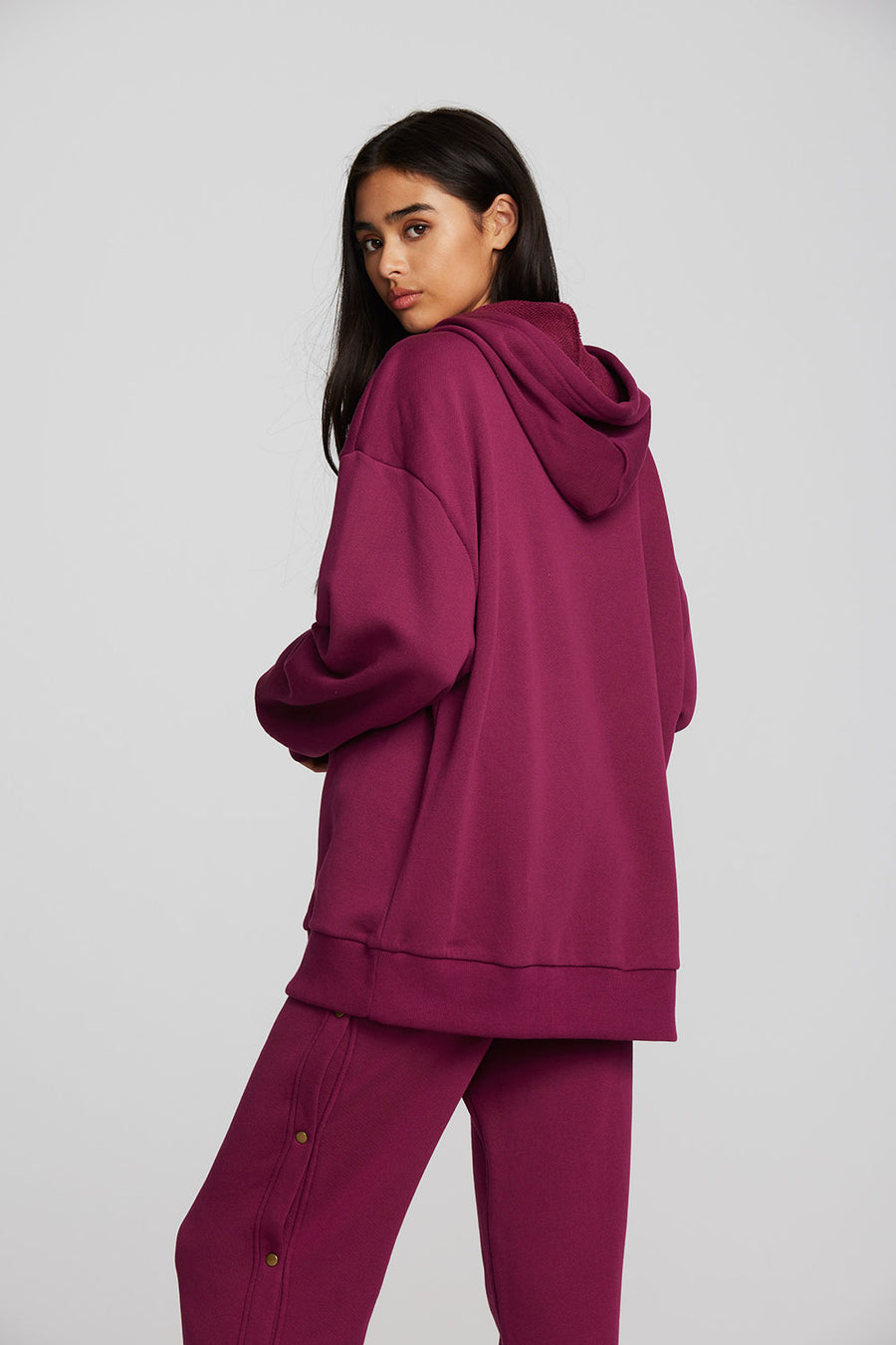 Zuma Cotton Terry Zip Up Hoodie Womens chaserbrand