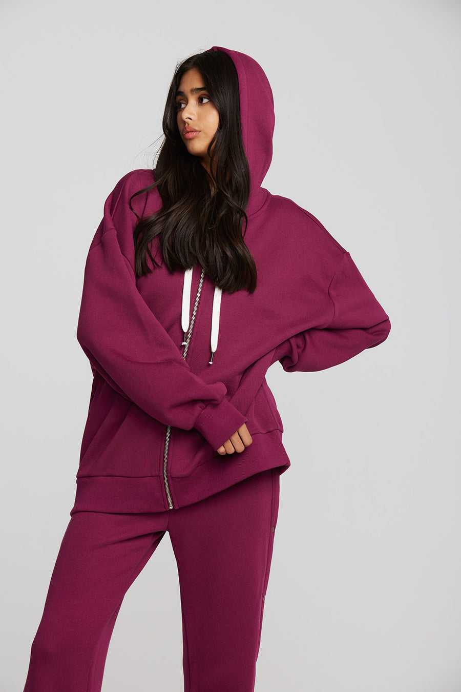 Zuma Cotton Terry Zip Up Hoodie Womens chaserbrand