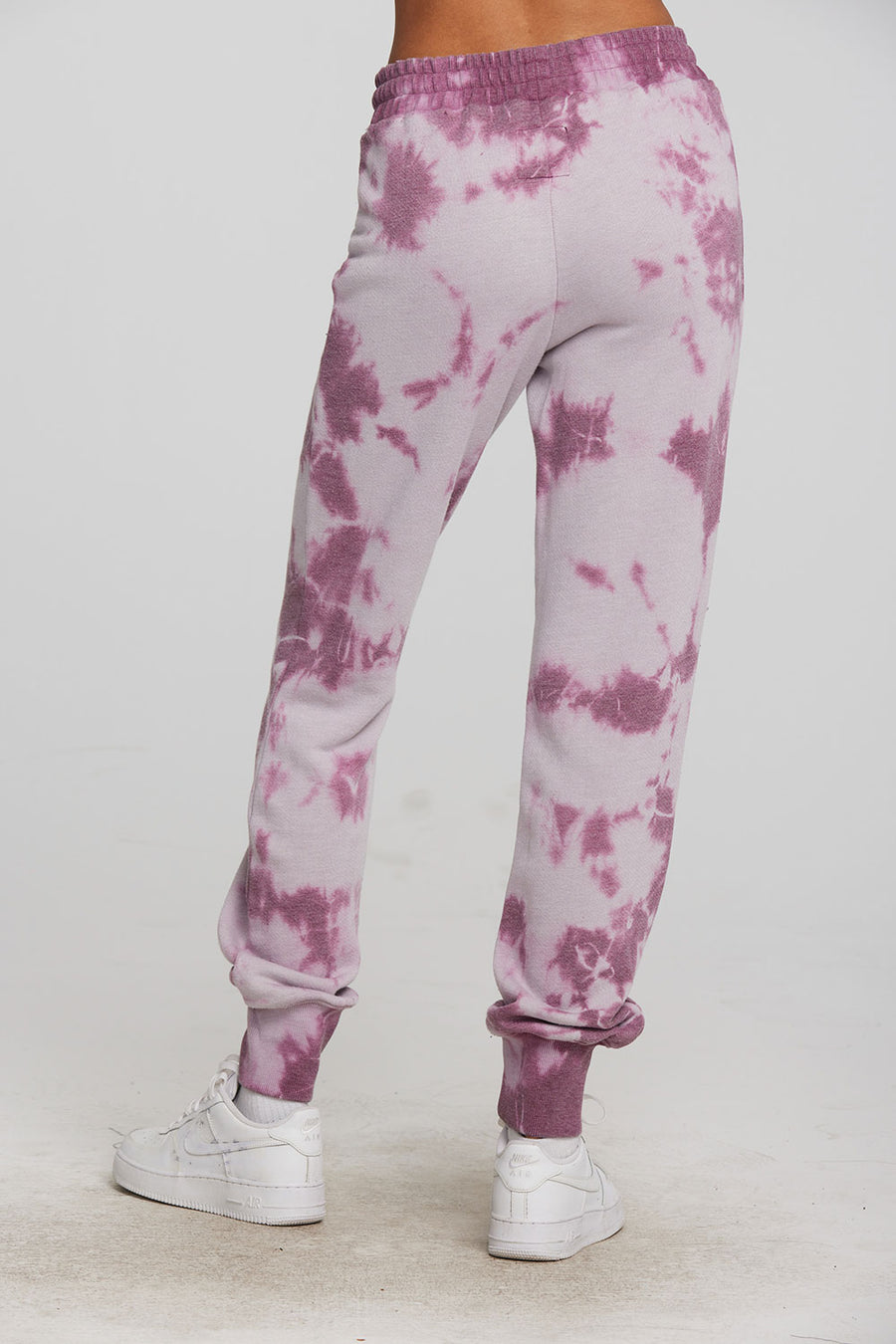 Zuma Cotton Terry Joggers with Rib And Shoestring Tie Womens chaserbrand