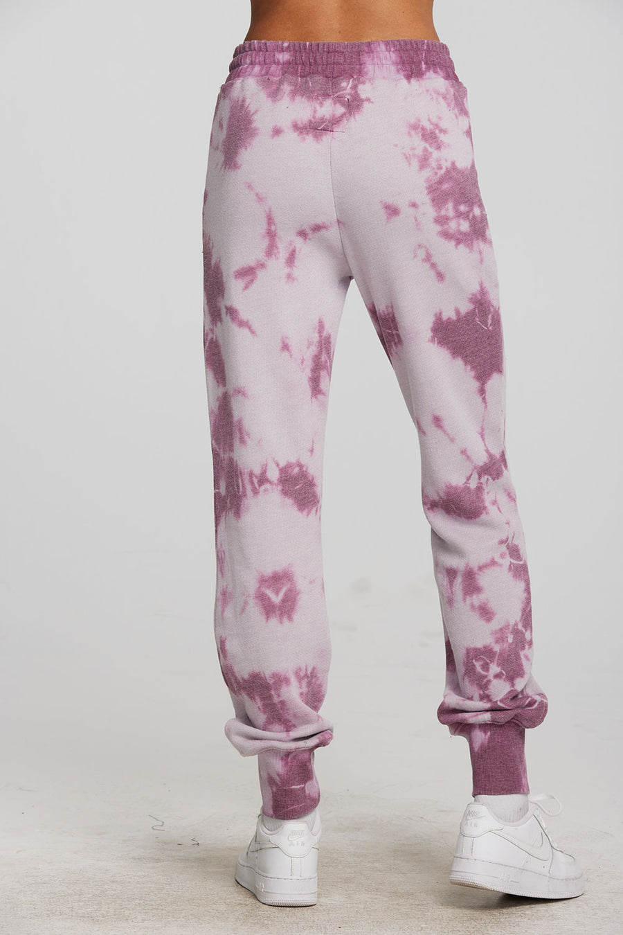 Zuma Cotton Terry Joggers with Rib And Shoestring Tie Womens chaserbrand