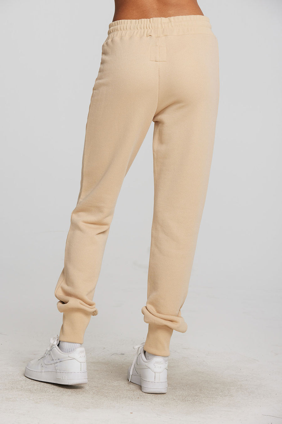 Zuma Cotton Terry Joggers with Rib And Shoestring Tie Womens chaserbrand