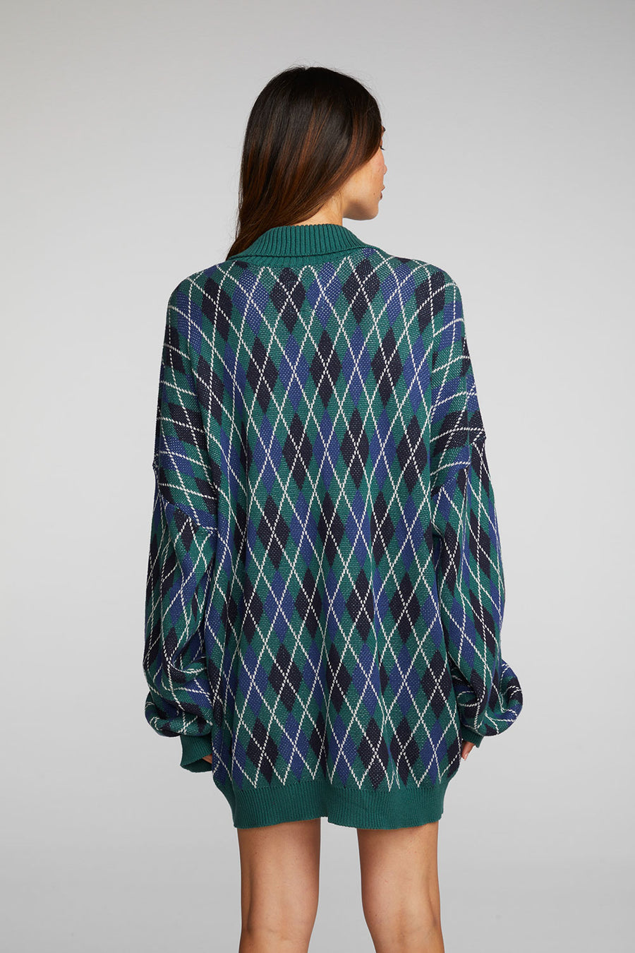 Argyle Knit Sweater Womens chaserbrand