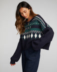 Love Fairisle Knit Sweater Womens chaserbrand
