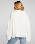 Chenille Cotton Sweater Knit Half Zip Pullover Womens chaserbrand
