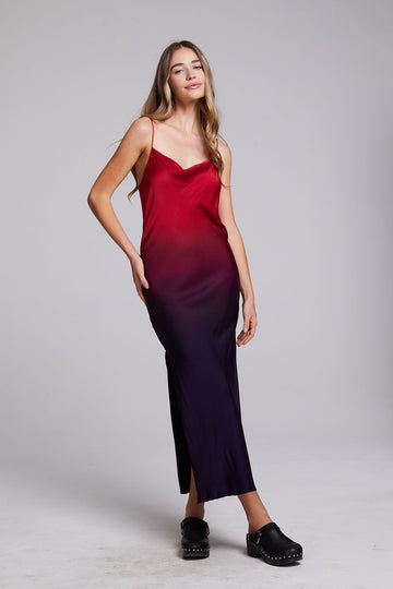 Stretch Silky Woven Midi Slip Dress WOMENS chaserbrand