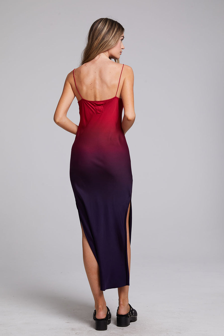 Stretch Silky Woven Midi Slip Dress WOMENS chaserbrand