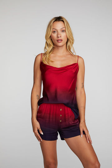 Stretch Silky Woven Tank Top Womens chaserbrand