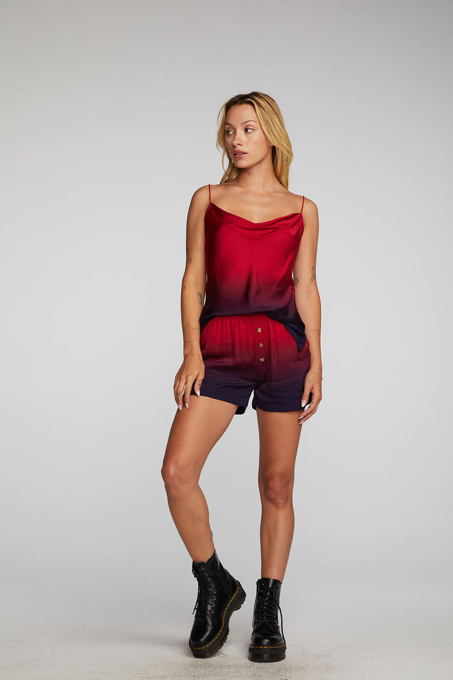 Stretch Silky Woven Tank Top Womens chaserbrand