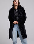 Sequin Faux Fur Coat Womens chaserbrand