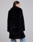 Sequin Faux Fur Coat Womens chaserbrand