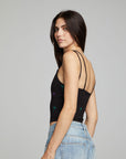 Strand Crop Top - Black Onyx WOMENS chaserbrand