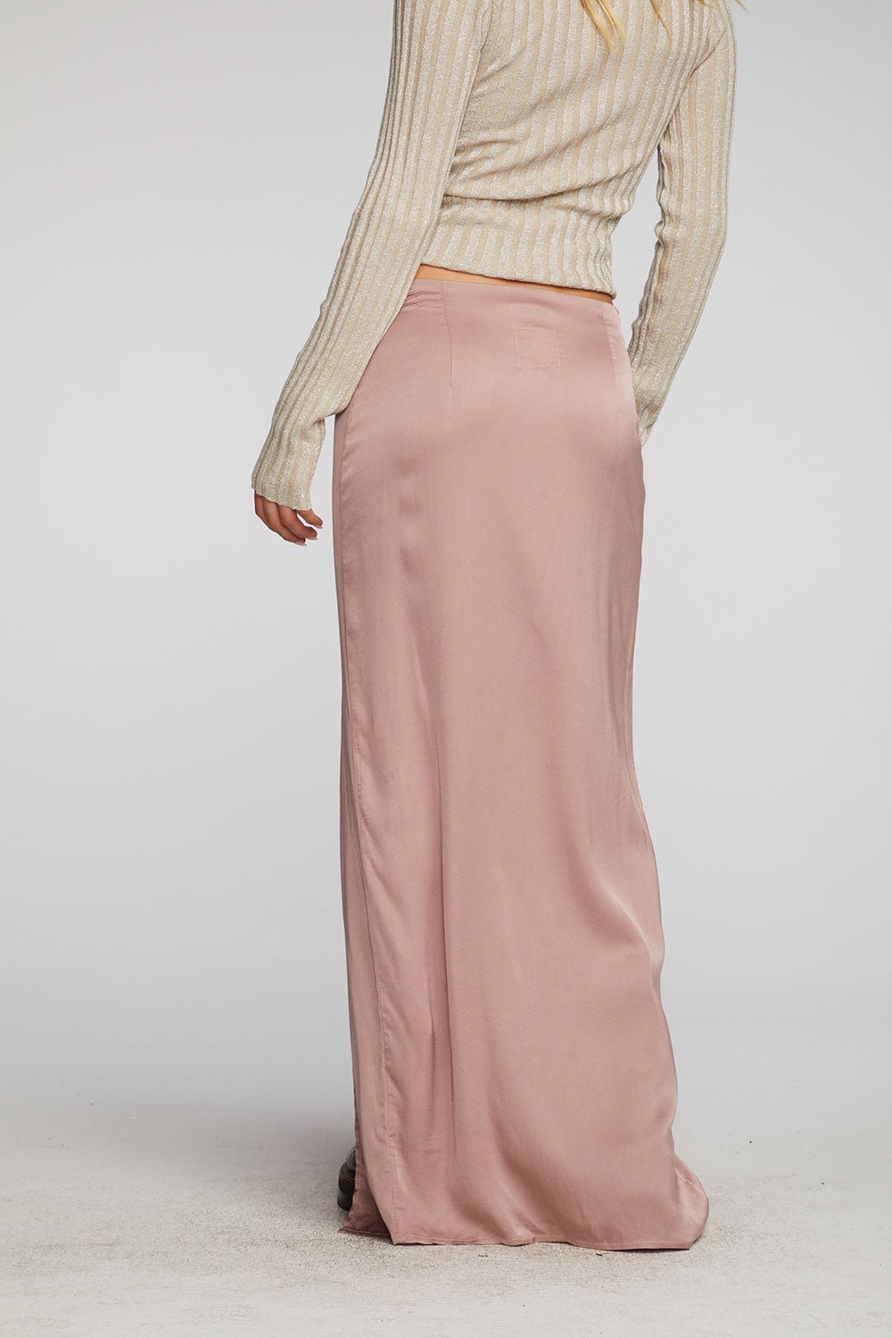 Stretch Silky Woven Midi Skirt Womens chaserbrand