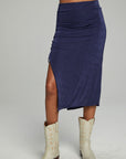 Mullen Midi Skirt - Dark Denim WOMENS chaserbrand