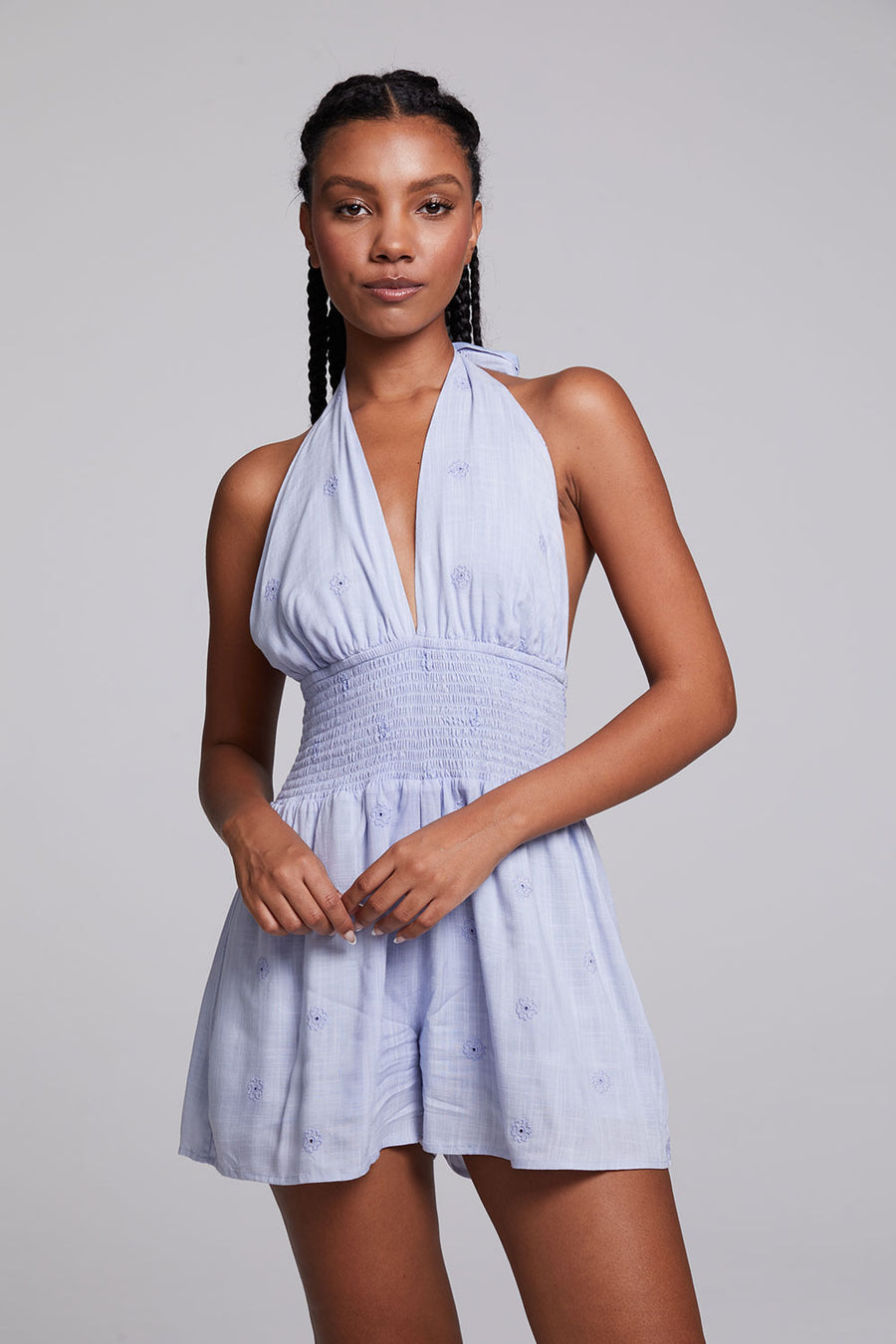 Hawk Fade Denim Blue Romper WOMENS chaserbrand
