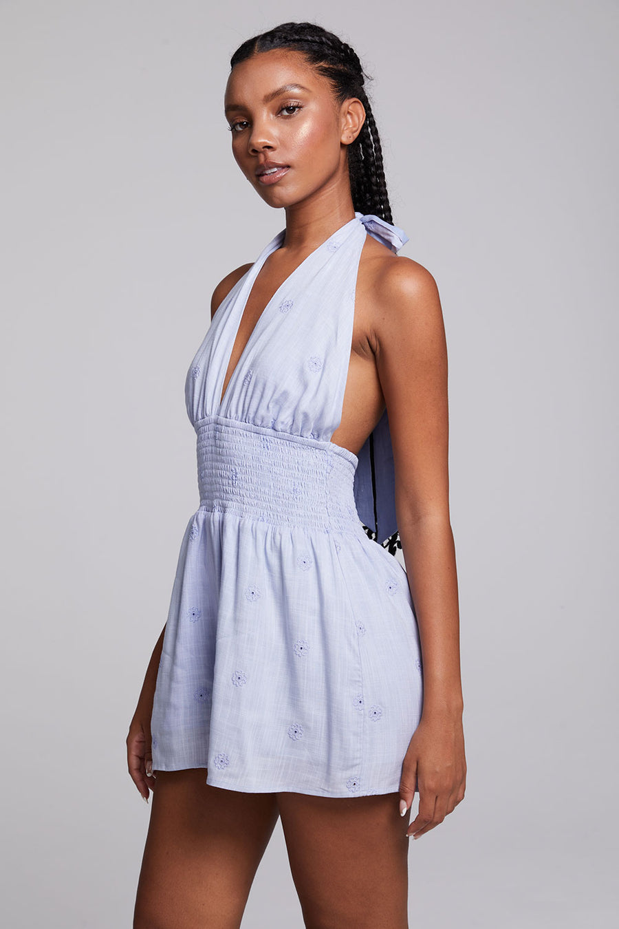Hawk Fade Denim Blue Romper WOMENS chaserbrand