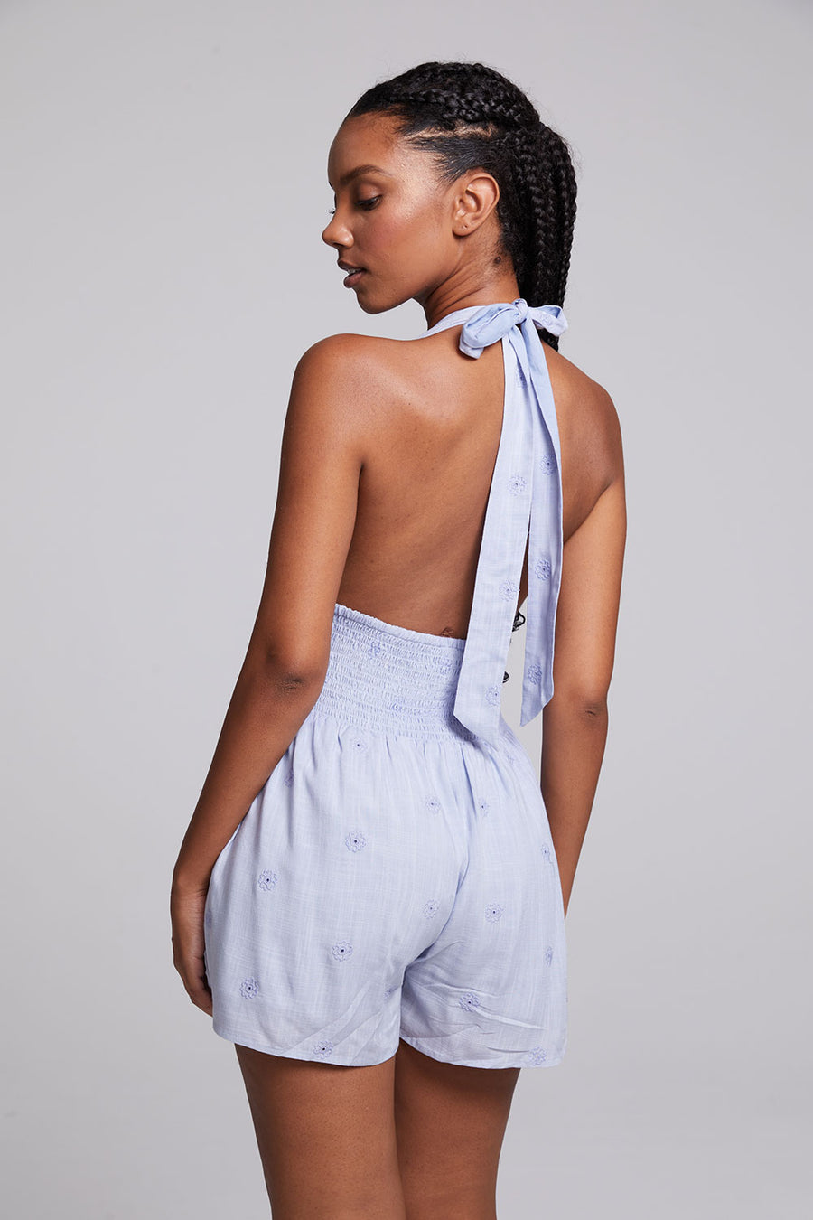 Hawk Fade Denim Blue Romper WOMENS chaserbrand