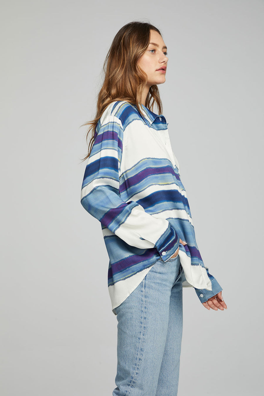 Saville Button Down - Pacific Stripe WOMENS chaserbrand