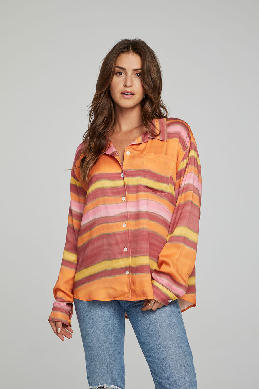Saville Button Down - Sunset Stripe WOMENS chaserbrand