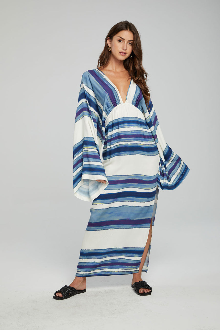Waverly Maxi Dress - Pacific Stripe WOMENS chaserbrand
