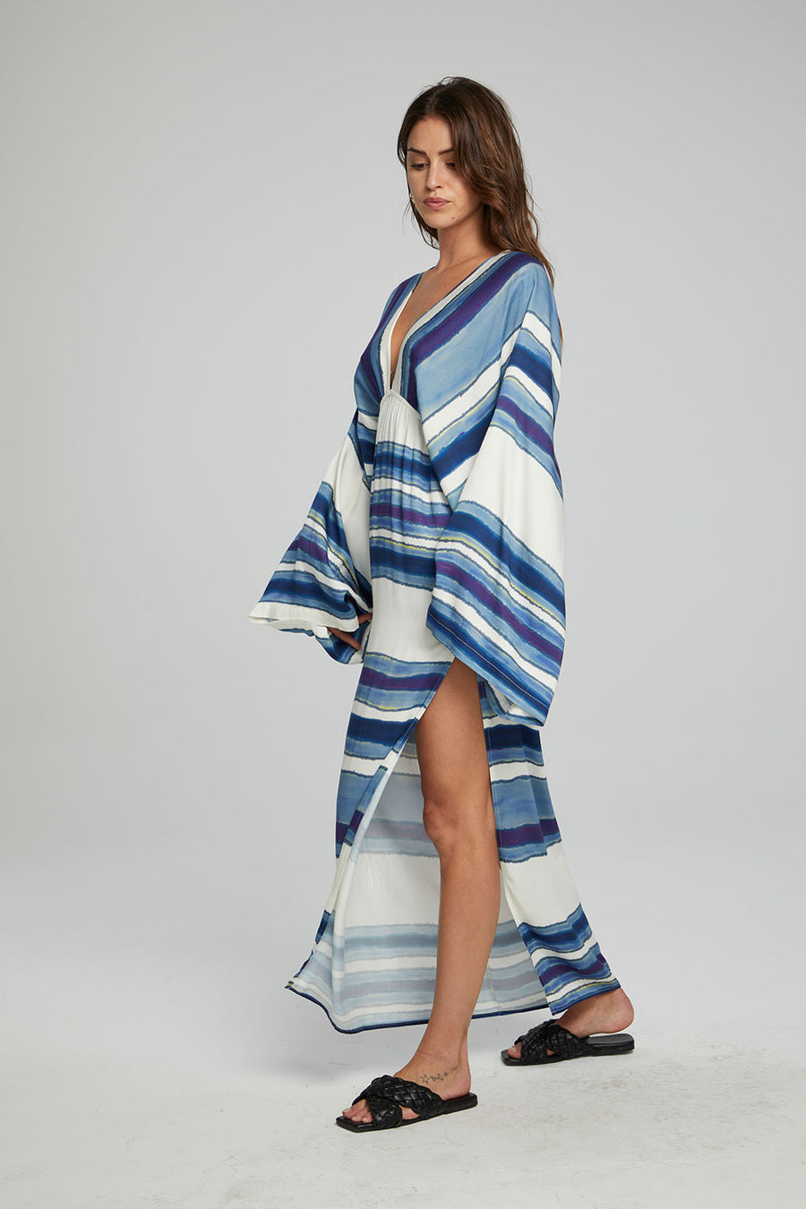 Waverly Maxi Dress - Pacific Stripe WOMENS chaserbrand