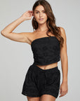 Pier Crop Top - Black Onyx WOMENS chaserbrand