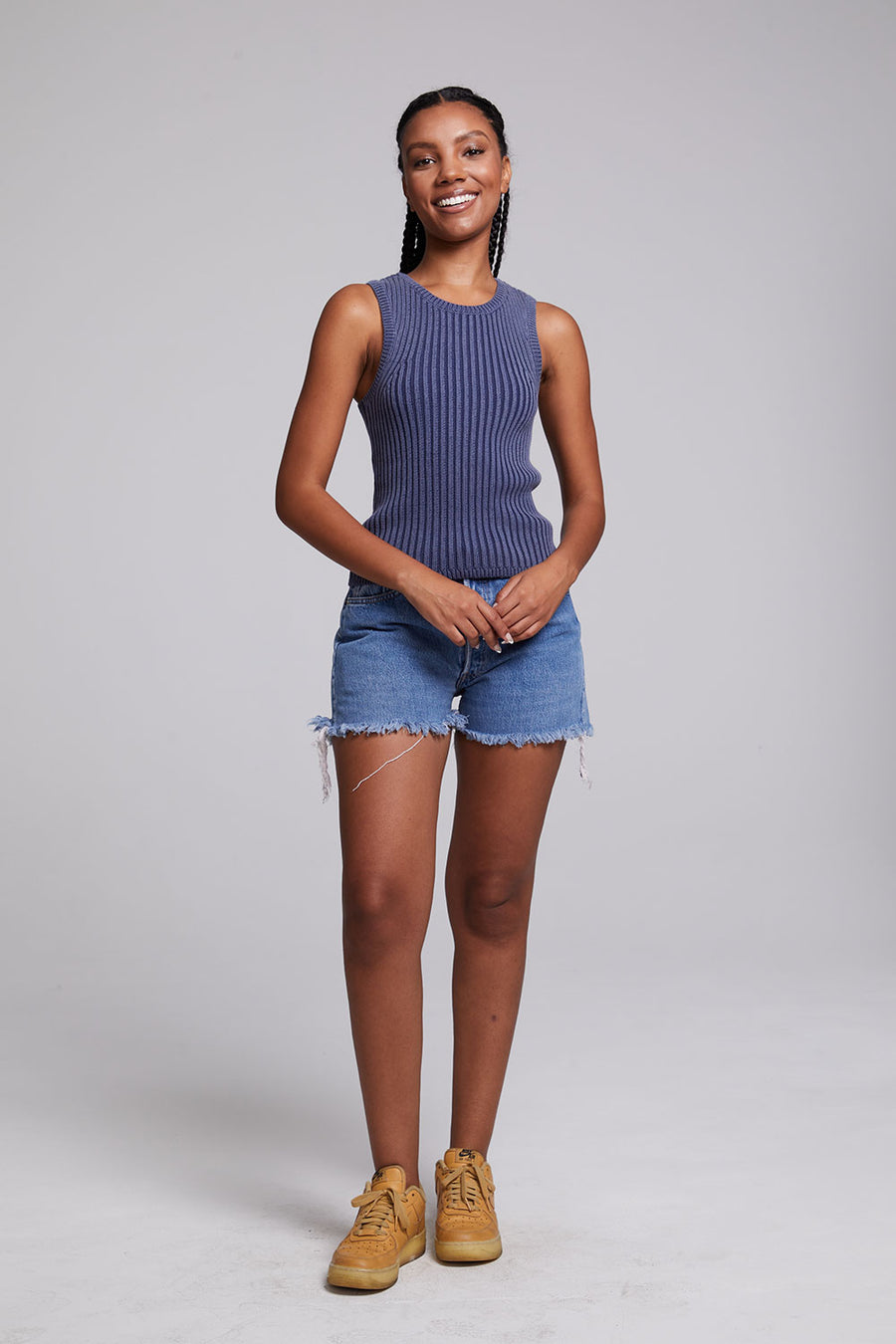 Carnaby Washed Indigo Tank Top WOMENS chaserbrand