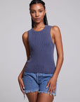 Carnaby Washed Indigo Tank Top WOMENS chaserbrand