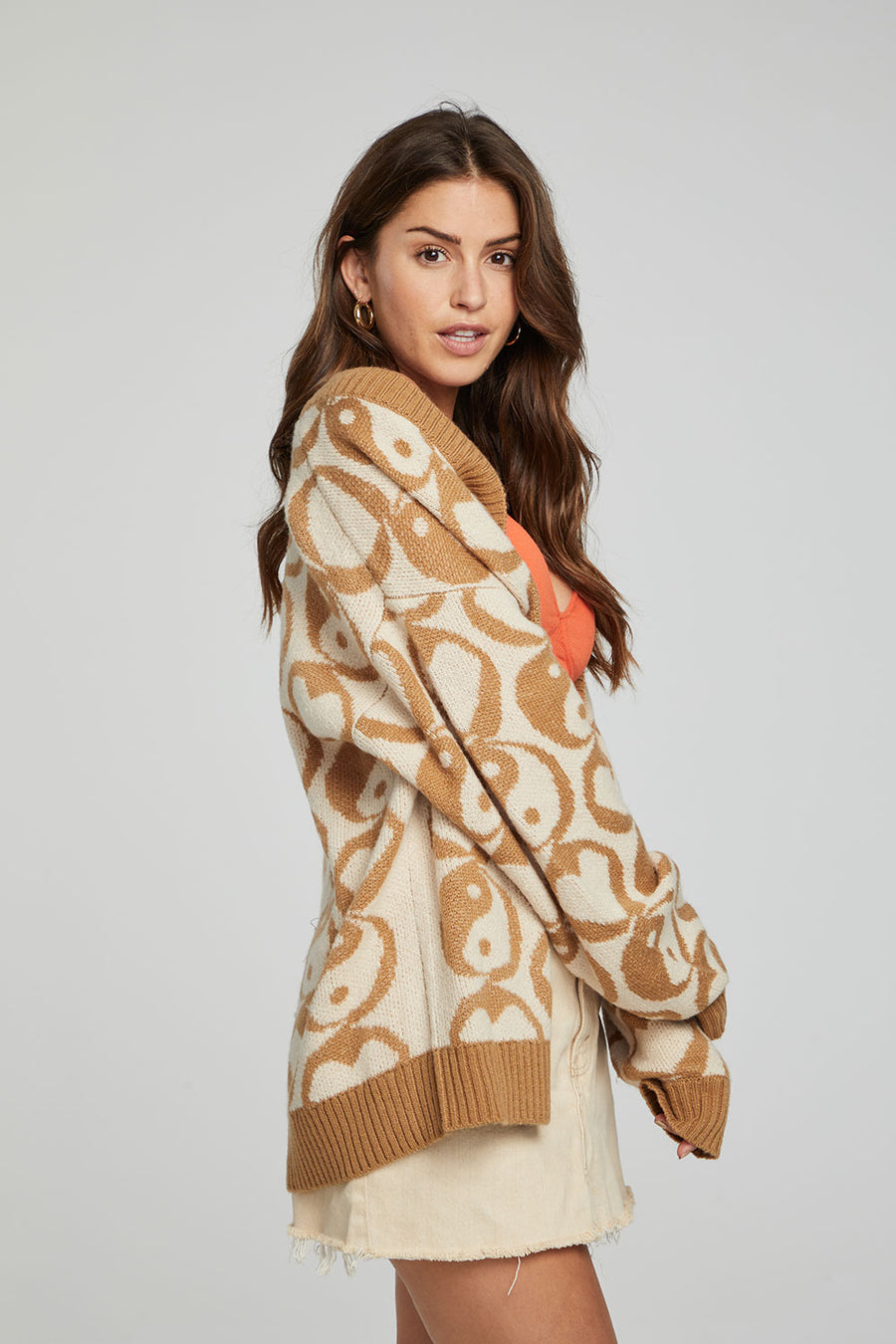 Vibe Cardigan - Latte WOMENS chaserbrand
