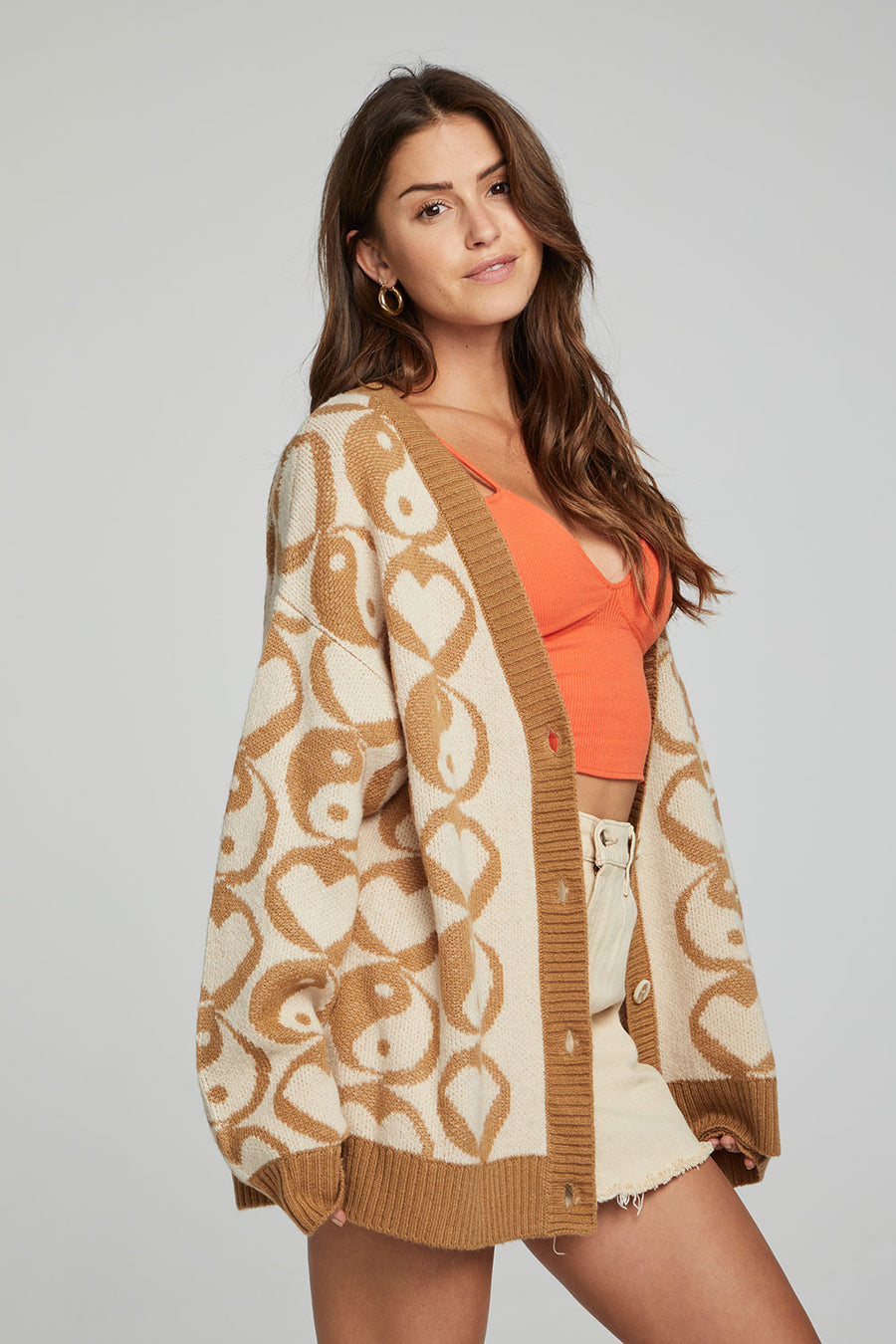 Vibe Cardigan - Latte WOMENS chaserbrand